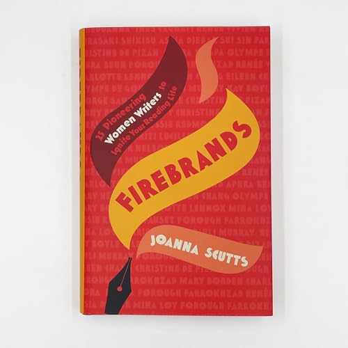 Book cover: "Firebrands" with flame design and list of women’s names.