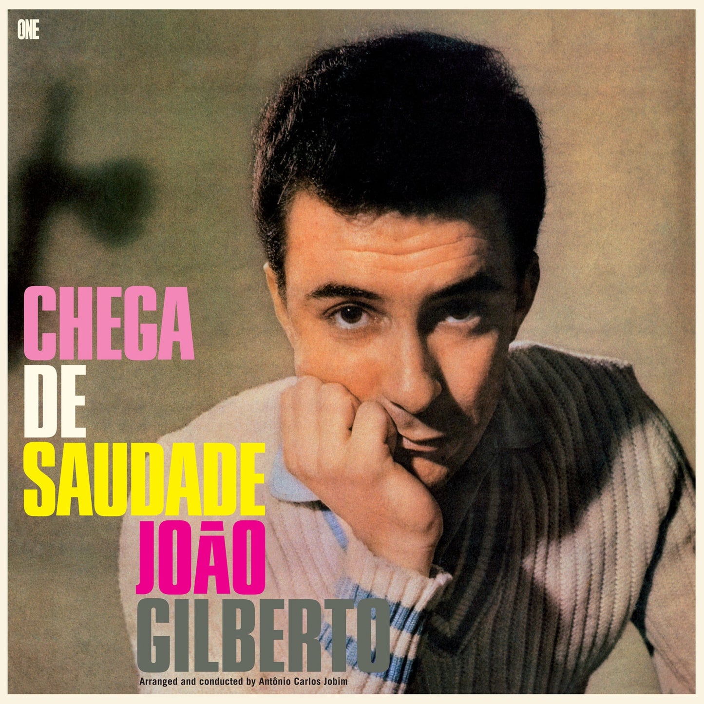 Album cover featuring a portrait of Joao Gilberto with text overlay.