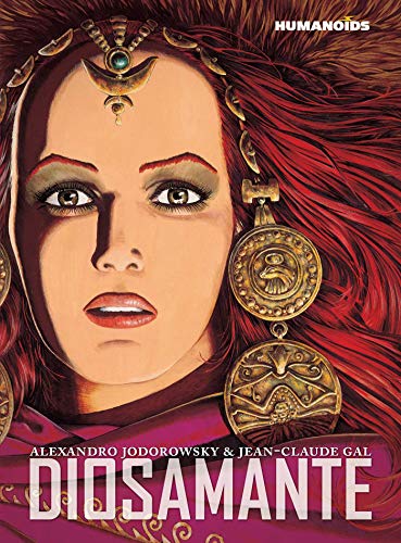 Cover of “Diosamante” graphic novel featuring a woman with ornate jewelry.