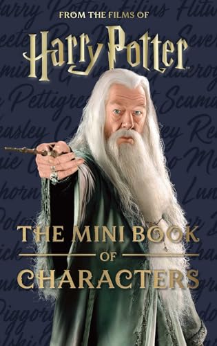 Harry Potter" mini book cover featuring Dumbledore with a wand.