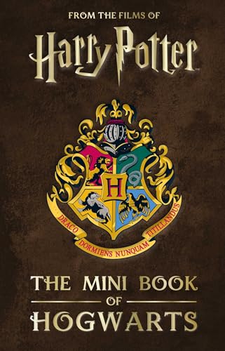 Harry Potter: The Mini Book of Hogwarts" cover with Hogwarts crest.