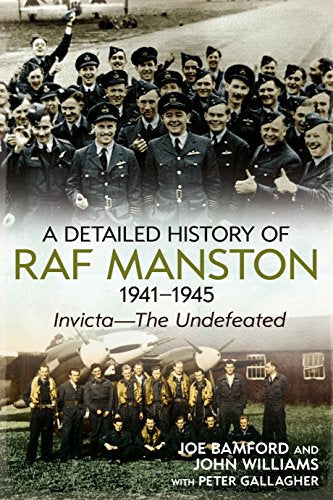 Book cover: RAF Manston history with group photos of airmen, 1941-1945.