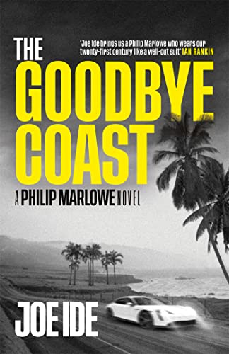 Book cover: "The Goodbye Coast" with a car on a coastal road.