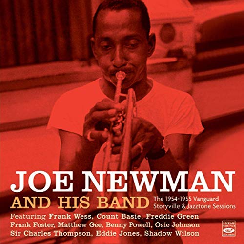 CD cover featuring jazz trumpeter Joe Newman in red tones.