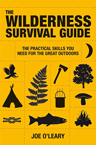 Yellow book cover with black silhouettes of wilderness elements.