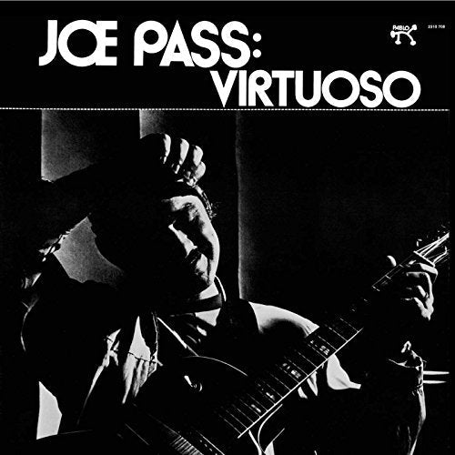 Black and white album cover featuring jazz guitarist Joe Pass.