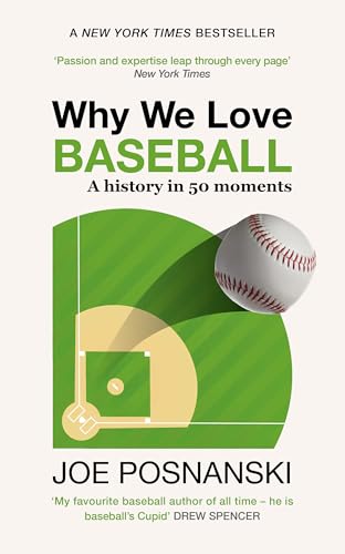 Book cover: "Why We Love Baseball" with a baseball and field illustration.