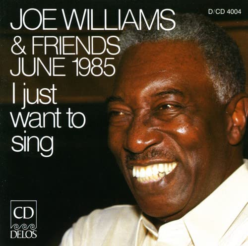 CD cover featuring a smiling portrait of jazz vocalist Joe Williams.