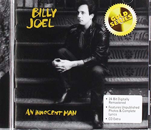 Billy Joel album cover, "An Innocent Man," with a gold series sticker.