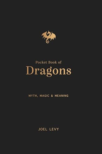 Black book cover with gold text reading "Pocket Book of Dragons" and a dragon illustration.