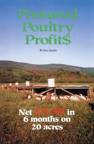Book cover with green title, farm scene, and chickens in portable coop.