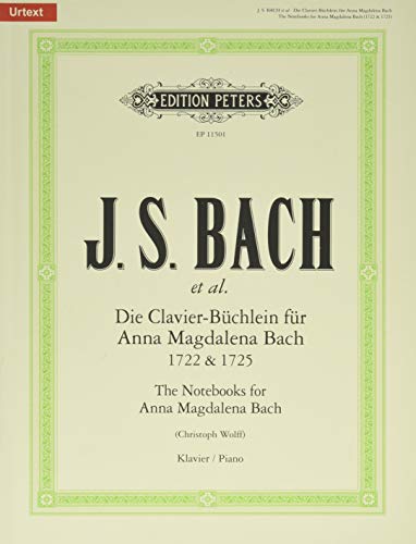 Sheet music cover for J.S. Bach’s “The Notebooks for Anna Magdalena Bach.”