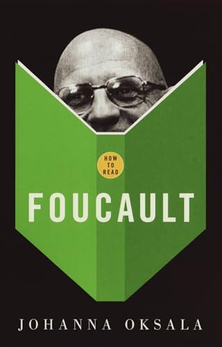 Book cover: "How To Read Foucault" with a portrait emerging from pages.