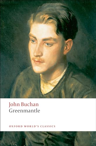 Book cover: portrait of a man, "Greenmantle" by John Buchan.