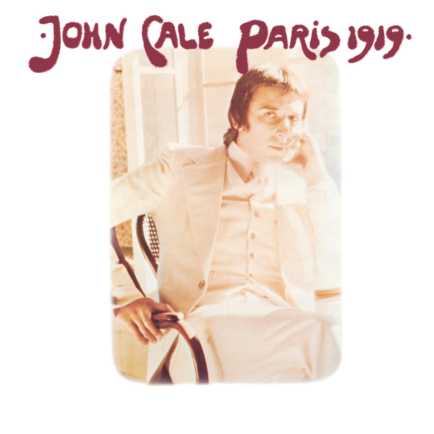 John Cale's “Paris 1919” album cover featuring a portrait of the artist.
