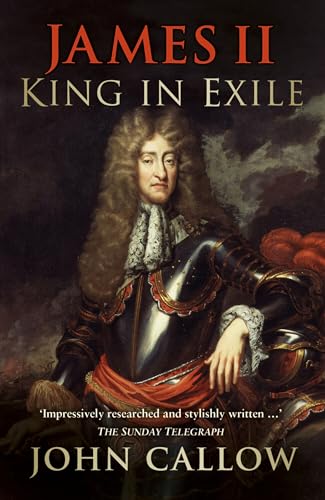 Book cover: portrait of King James II in armor, dark background.