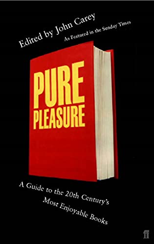 Red book cover with bold yellow text: "Pure Pleasure," a reading guide.