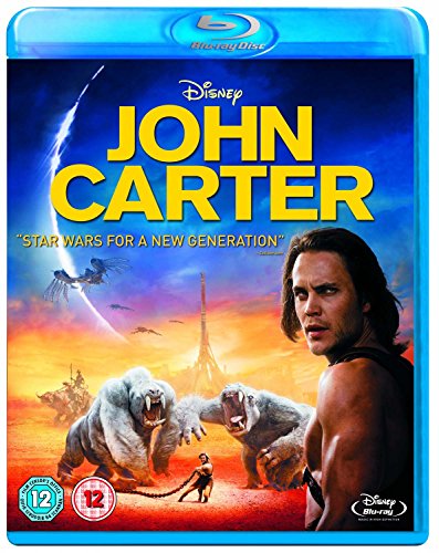 John Carter Blu-ray cover featuring Taylor Kitsch and alien creatures.