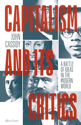 Book cover featuring portraits and bold red text: "Capitalism and Its Critics".