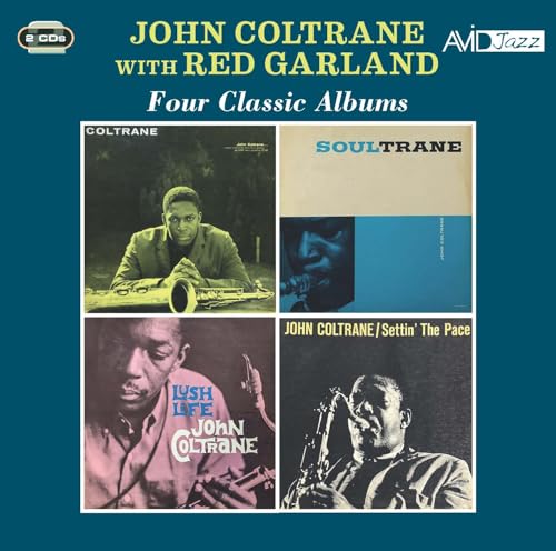 CD cover featuring John Coltrane with four album cover images.