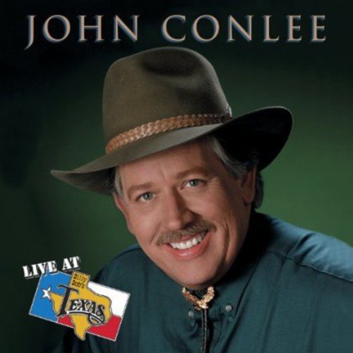 John Conlee wearing a cowboy hat, album cover for "Live at Billy Bob's.