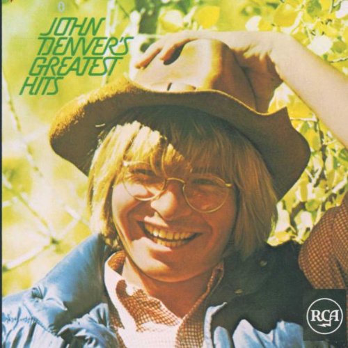 John Denver album cover with smiling artist wearing a cowboy hat.