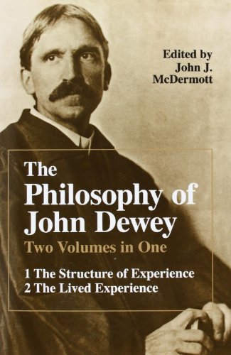 Book cover featuring a portrait of philosopher John Dewey.