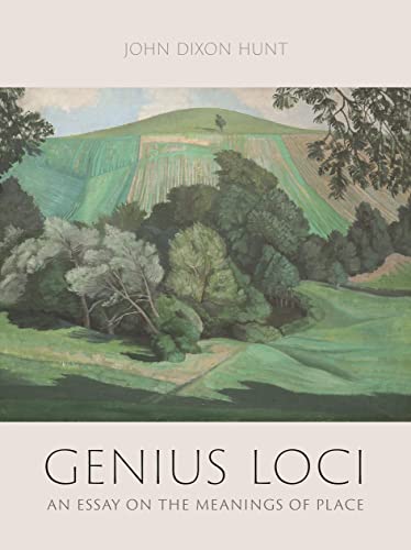 Book cover with a painted landscape and the title "Genius Loci".