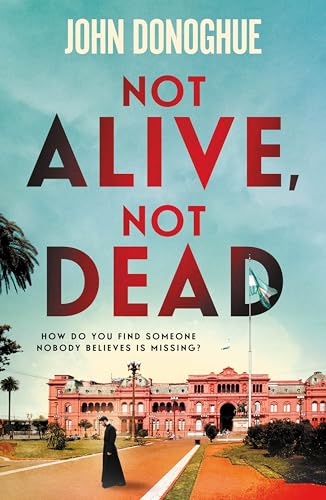 Book cover: red title text over a pale blue sky and building facade.