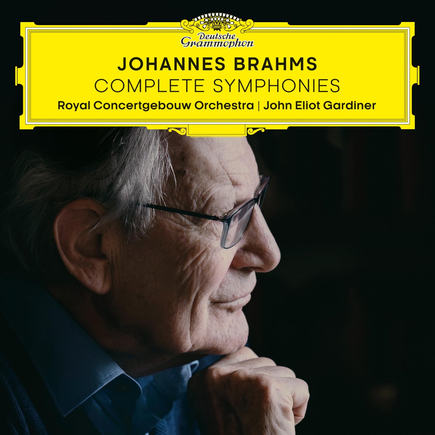 CD cover featuring a portrait of Johannes Brahms and text details.
