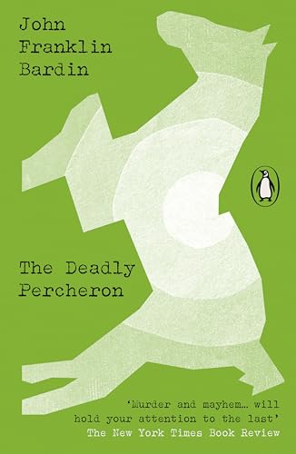 Green book cover with abstract white horse illustration and penguin logo.