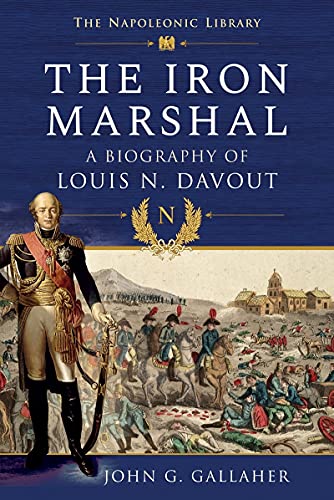 Book cover featuring a painting of Louis N. Davout standing before a Napoleonic battle scene.