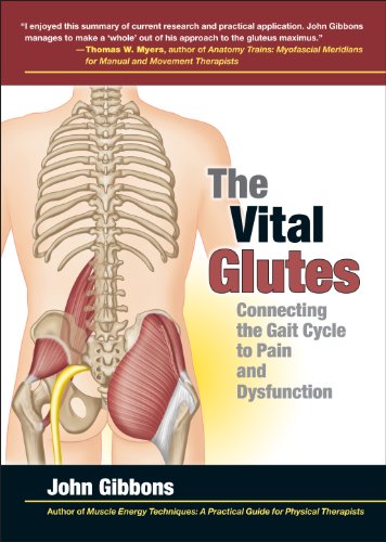 Book cover: anatomical illustration of spine, pelvis, and gluteal muscles.