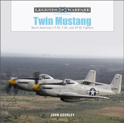 Book cover featuring a silver P-82 Twin Mustang fighter plane in flight.