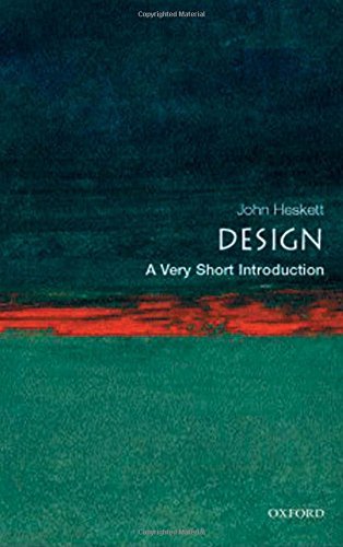 Book cover: "DESIGN: A Very Short Introduction" by John Heskett.