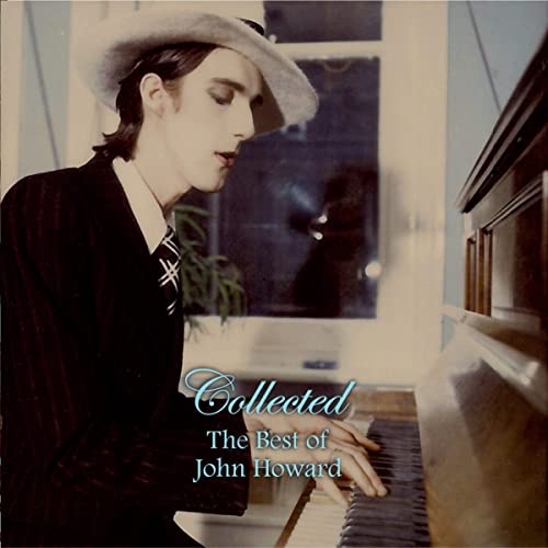 CD cover featuring John Howard in a hat, seated at a piano.