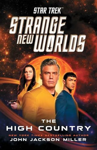 Star Trek: Strange New Worlds book cover featuring Captain Pike and crew.