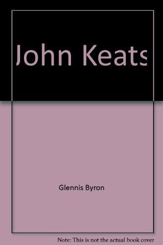 Book cover for "John Keats" by Glennis Byron, with a pink and black design.