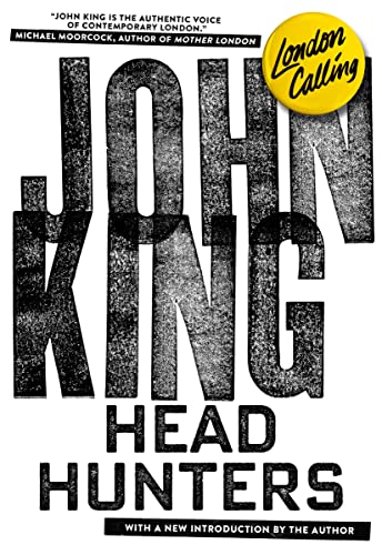 Book cover for "Headhunters" by John King, with bold black and white text.