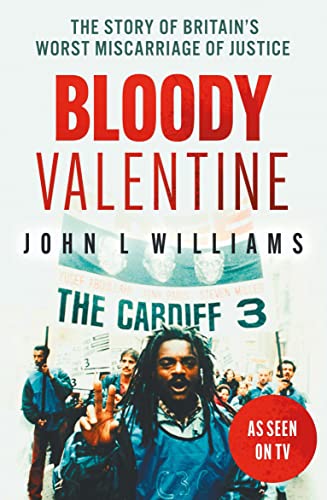 Book cover for “Bloody Valentine” featuring protest imagery and text.