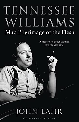 Book cover featuring portrait of Tennessee Williams holding a cigarette.