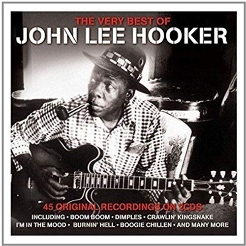 John Lee Hooker album cover featuring the musician with a guitar.