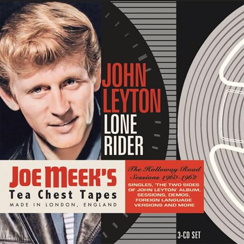 CD cover featuring portrait of John Leyton and retro design elements.
