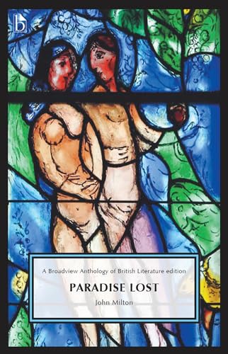 Book cover: “Paradise Lost” by John Milton, featuring abstract figures.