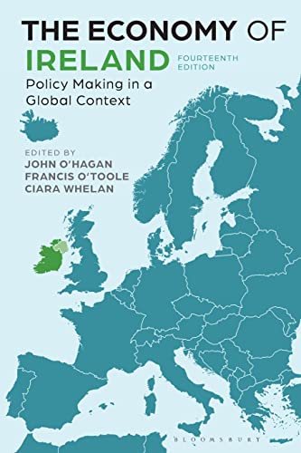 Book cover: “The Economy of Ireland” with map of Ireland and Europe.