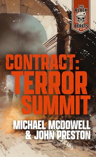 Book cover: "Contract: Terror Summit" with soldiers and crumbling architecture.