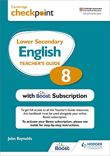 Cambridge Checkpoint Lower Secondary English Teacher's Guide 8 book cover.