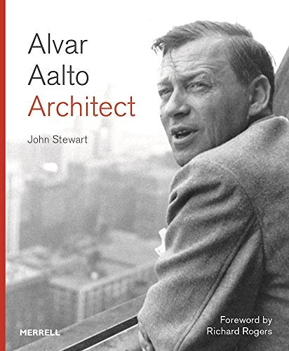 Book cover featuring a portrait of architect Alvar Aalto.