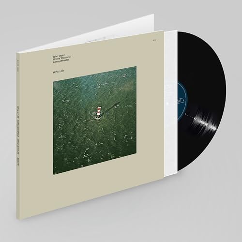Vinyl record and album cover featuring an aerial view of a lighthouse.