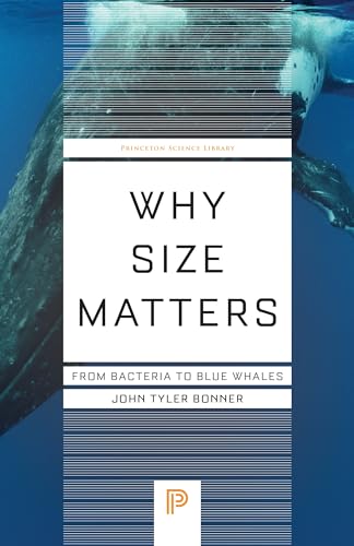 Book cover: "Why Size Matters" with a blue whale image.
